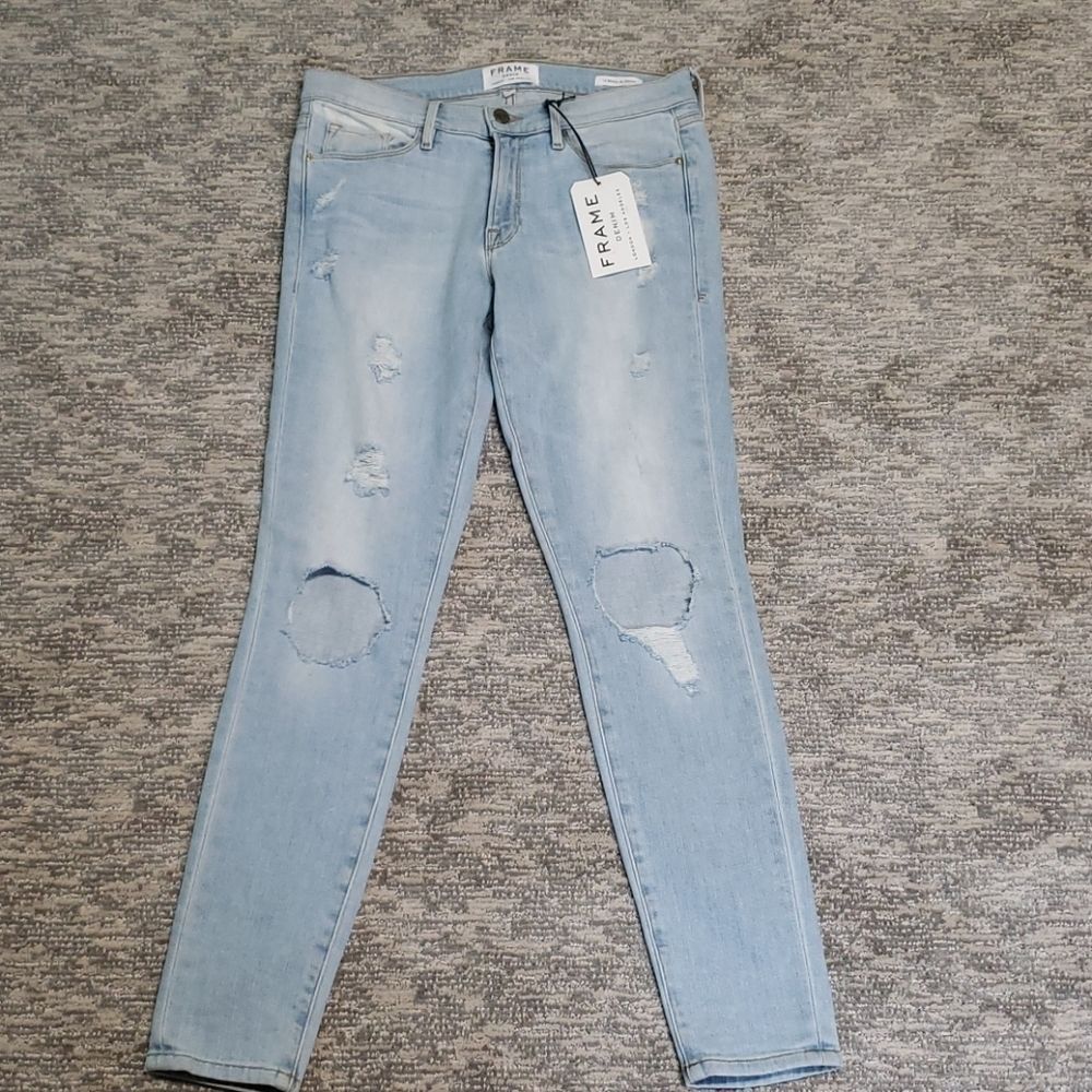 Frame denim distressed jeans